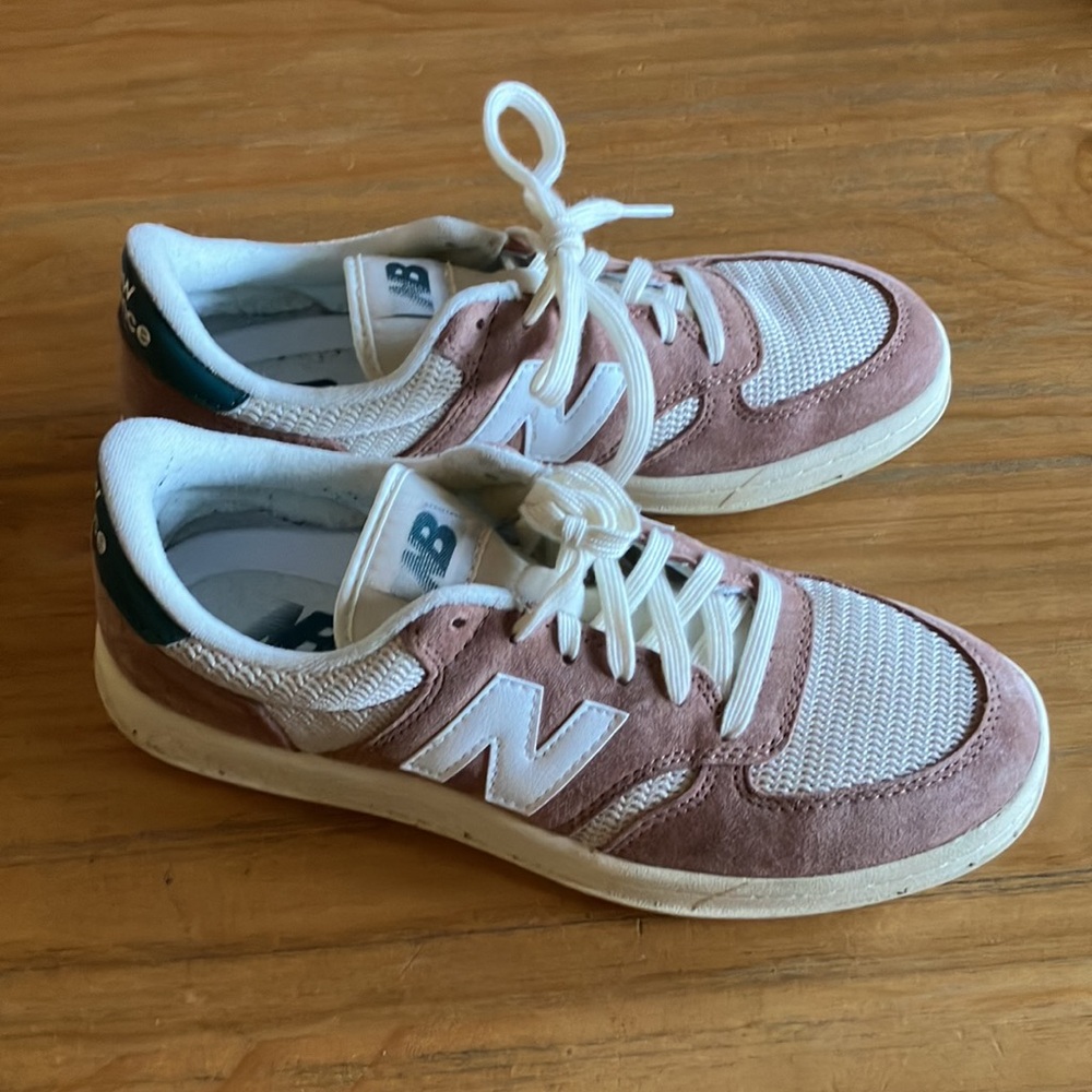 New Balance Pink and White Sneakers